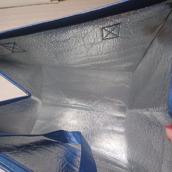 🇯🇵 Mitsuwa Marketplace Blue Insulated Tote Bag - Picture 4 of 4